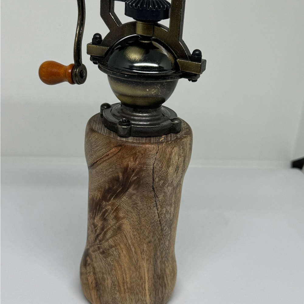 Vintage Wooden Coffee Grinder Peppermill